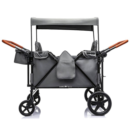 ToyRides Elite Wagon Stroller with 4-Seater - Gray