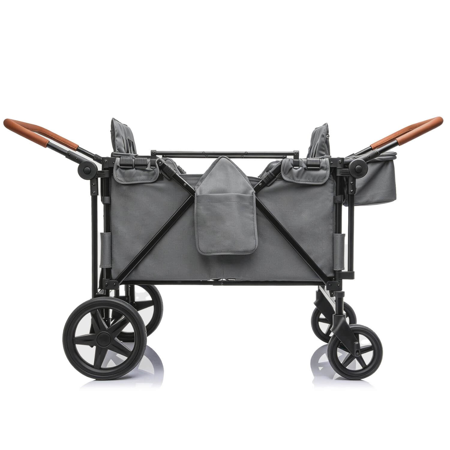 ToyRides Elite Wagon Stroller with 4-Seater - Gray