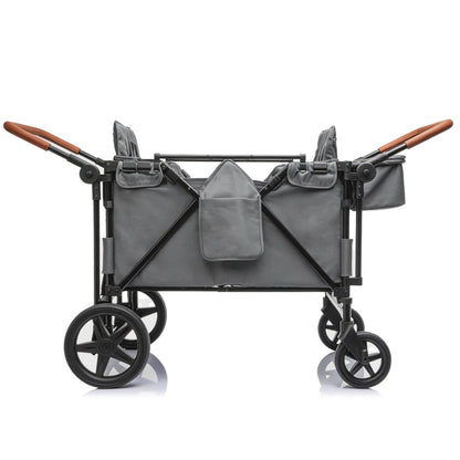 ToyRides Elite Wagon Stroller with 4-Seater - Gray