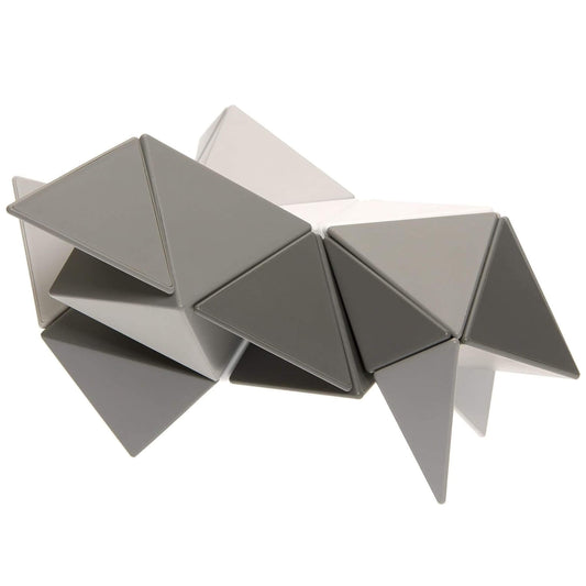 Trido Monochromatic Magnetic Art 3D Shapes Small 12-Piece
