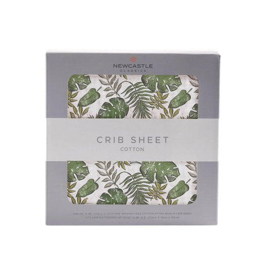 Newcastle Classics Tropical Forest Cotton Muslin Crib Sheet
