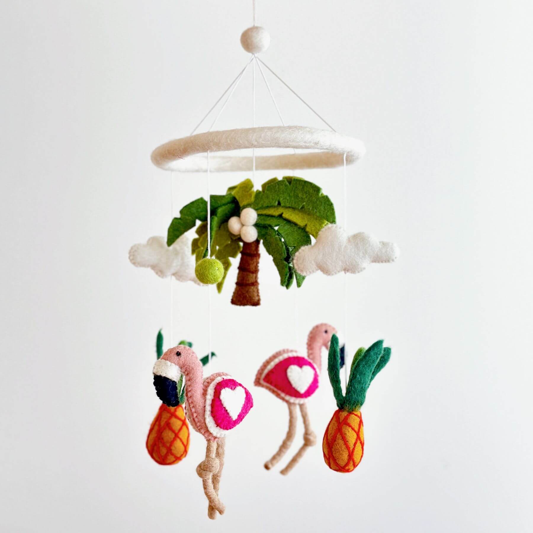 Ganapati Crafts Co. Felt Baby Mobile - Tropical Trio