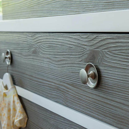 Milk Street Baby True 3 Drawer Dresser Mud with Snow - Detail