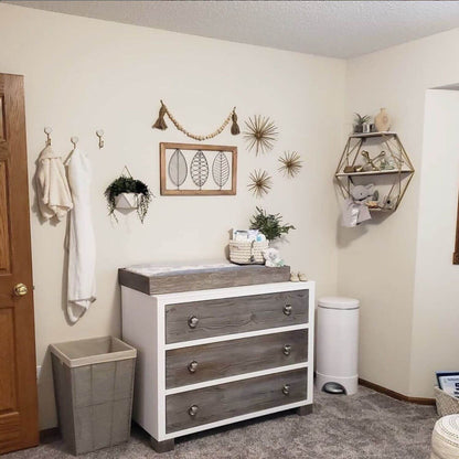 Milk Street Baby True 3 Drawer Dresser Mud with Snow - Lifestyle