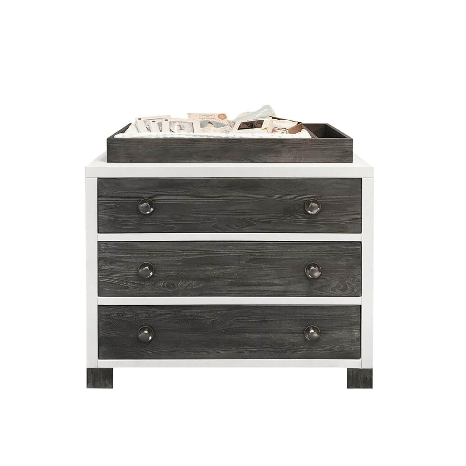 Milk Street Baby True 3 Drawer Dresser Mud with Snow