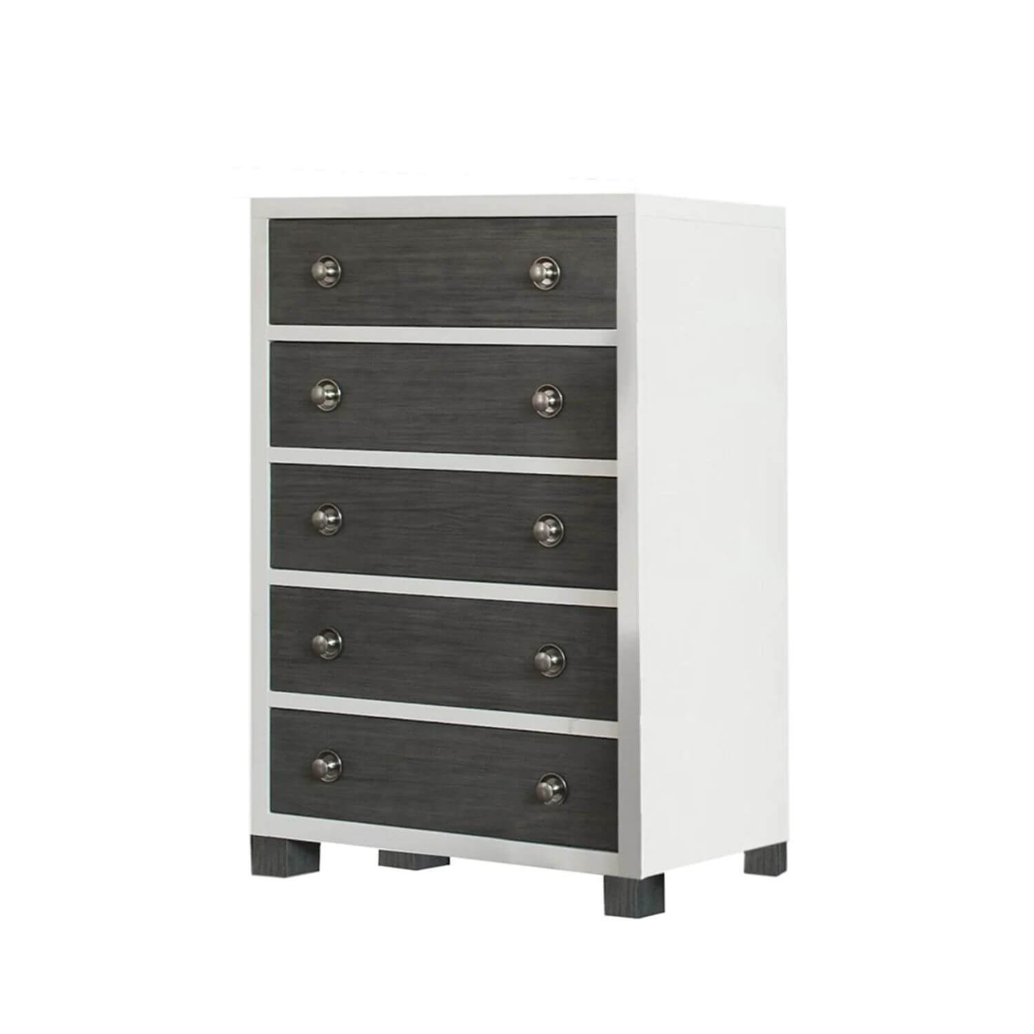 Milk Street Baby True 5 Drawer Chest Mud with Snow