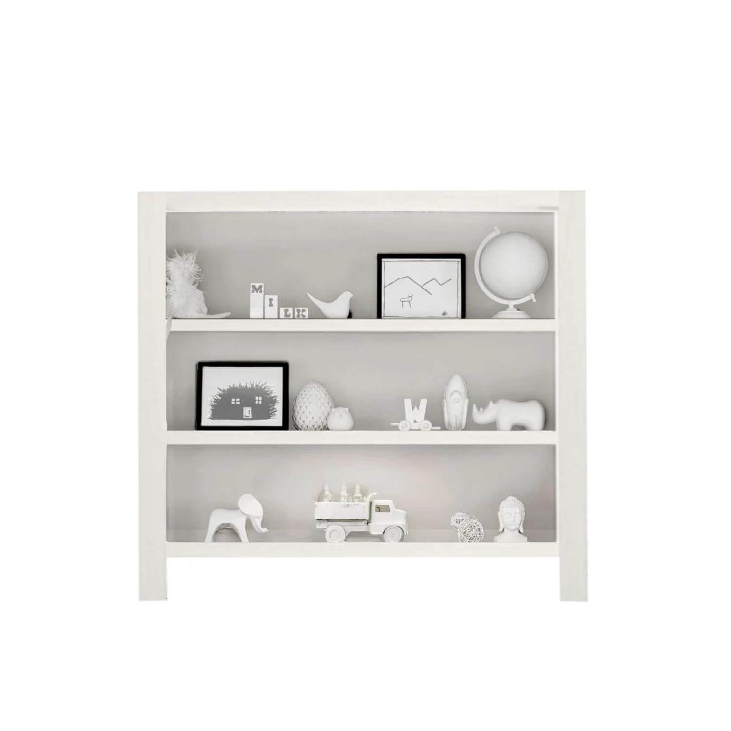 Milk Street Baby True Hutch/Bookcase Snowstorm