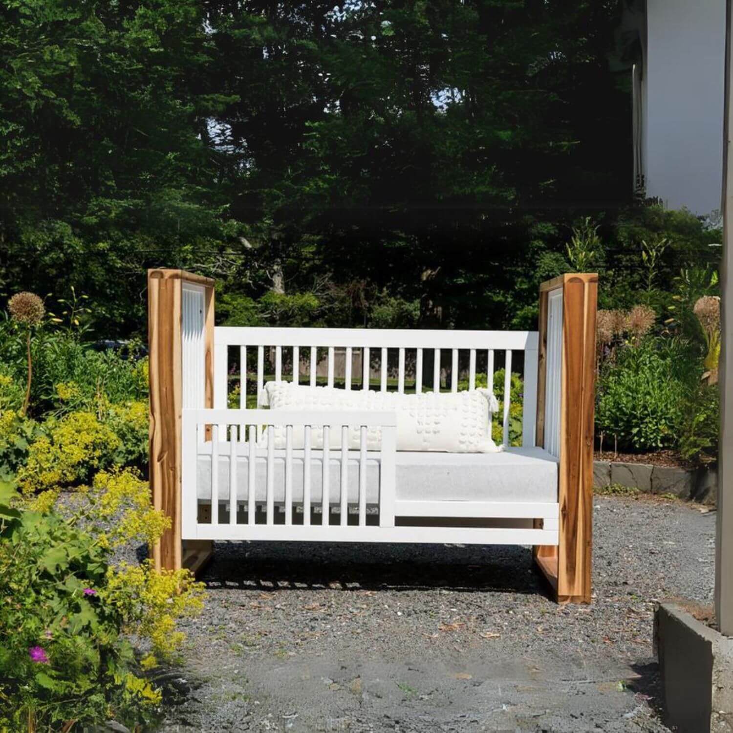 Milk Street Baby True Toddler Bed Conversion Kit Snow - Lifestyle