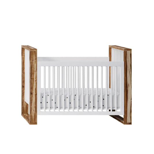 Milk Street Baby True Traditional Crib Acacia with Snow