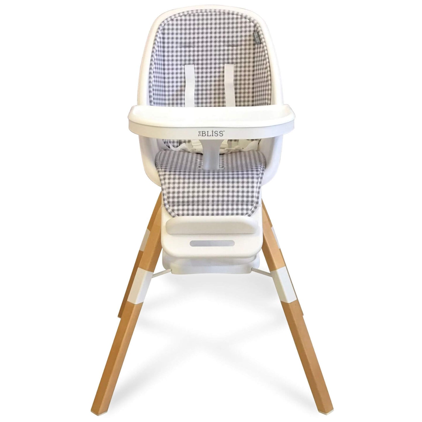 TruBliss 2-in-1 Turn-A-Tot Highchair with 360° Swivel Gingham