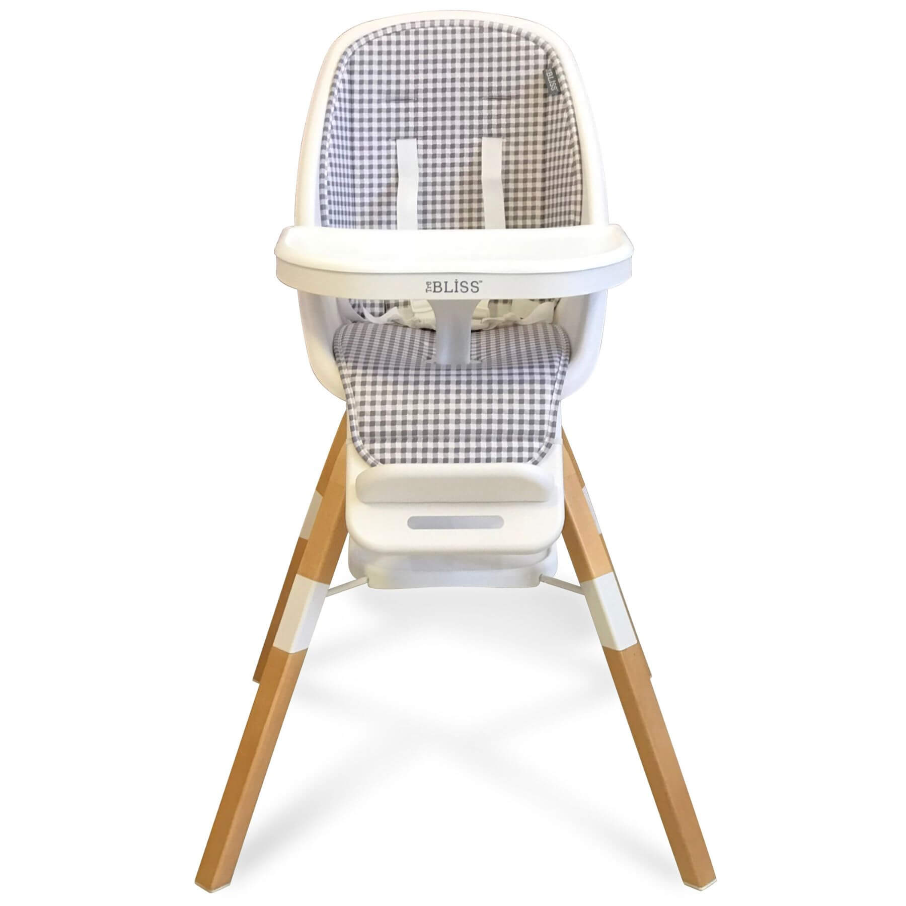 TruBliss 2-in-1 Turn-A-Tot Highchair with 360° Swivel Gingham