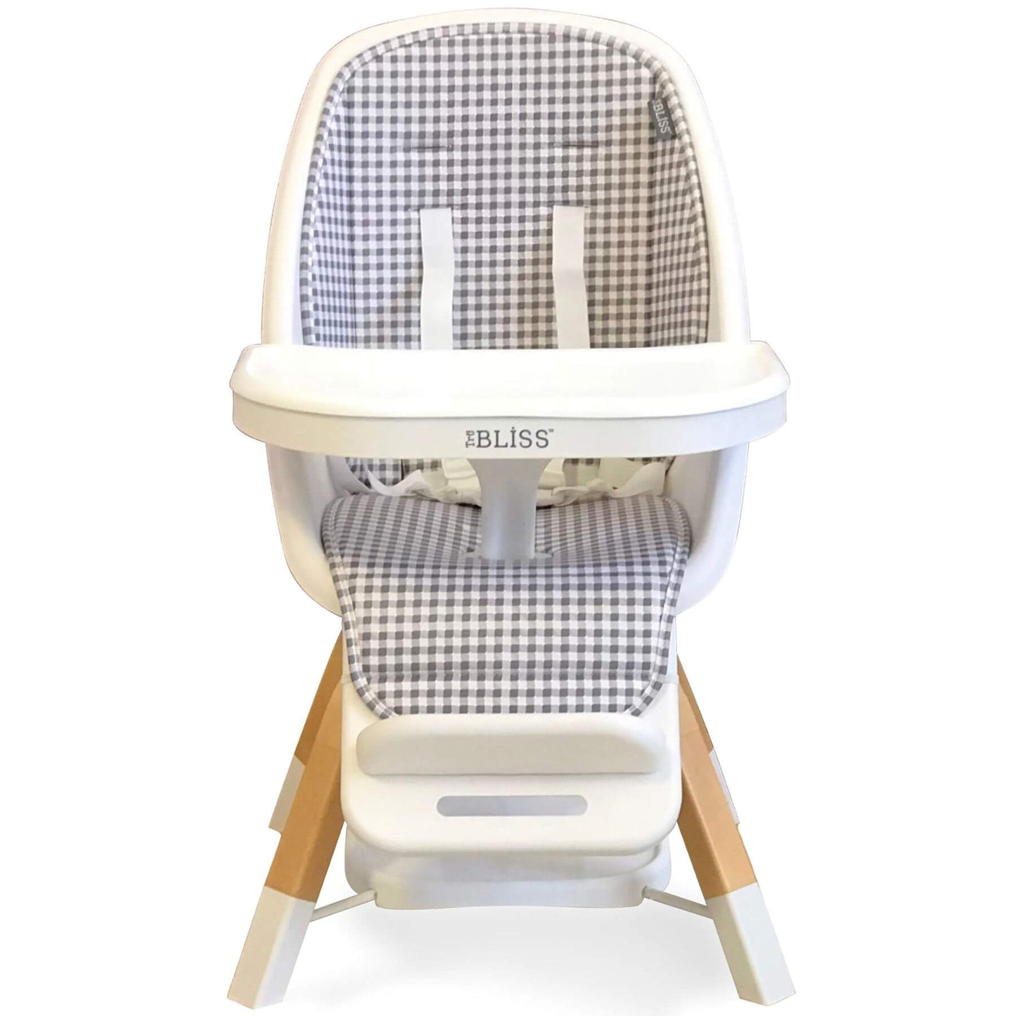 TruBliss 2-in-1 Turn-A-Tot Highchair with 360° Swivel Gingham