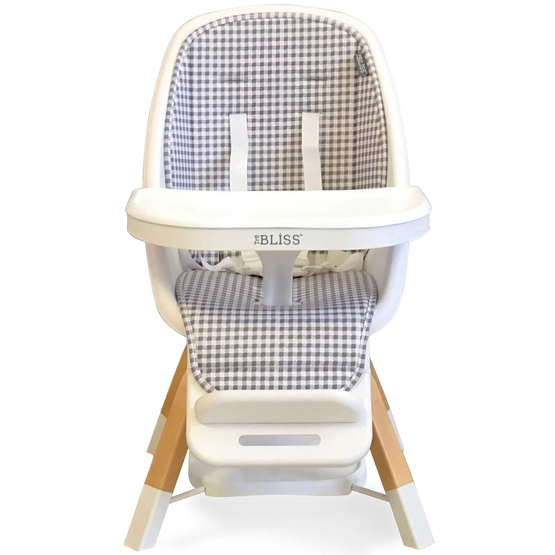 TruBliss 2-in-1 Turn-A-Tot Highchair with 360° Swivel Gingham