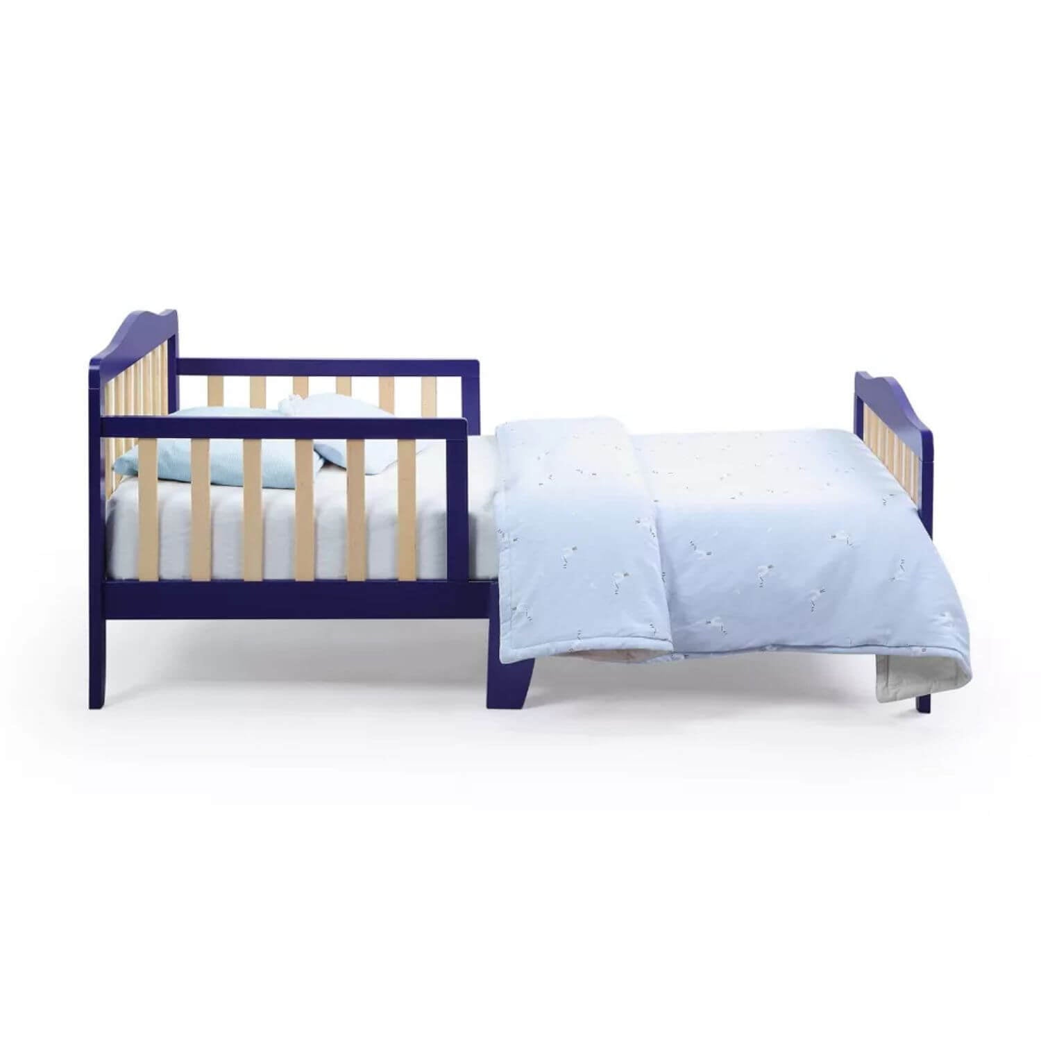 Twain Toddler Bed Blue/Natural