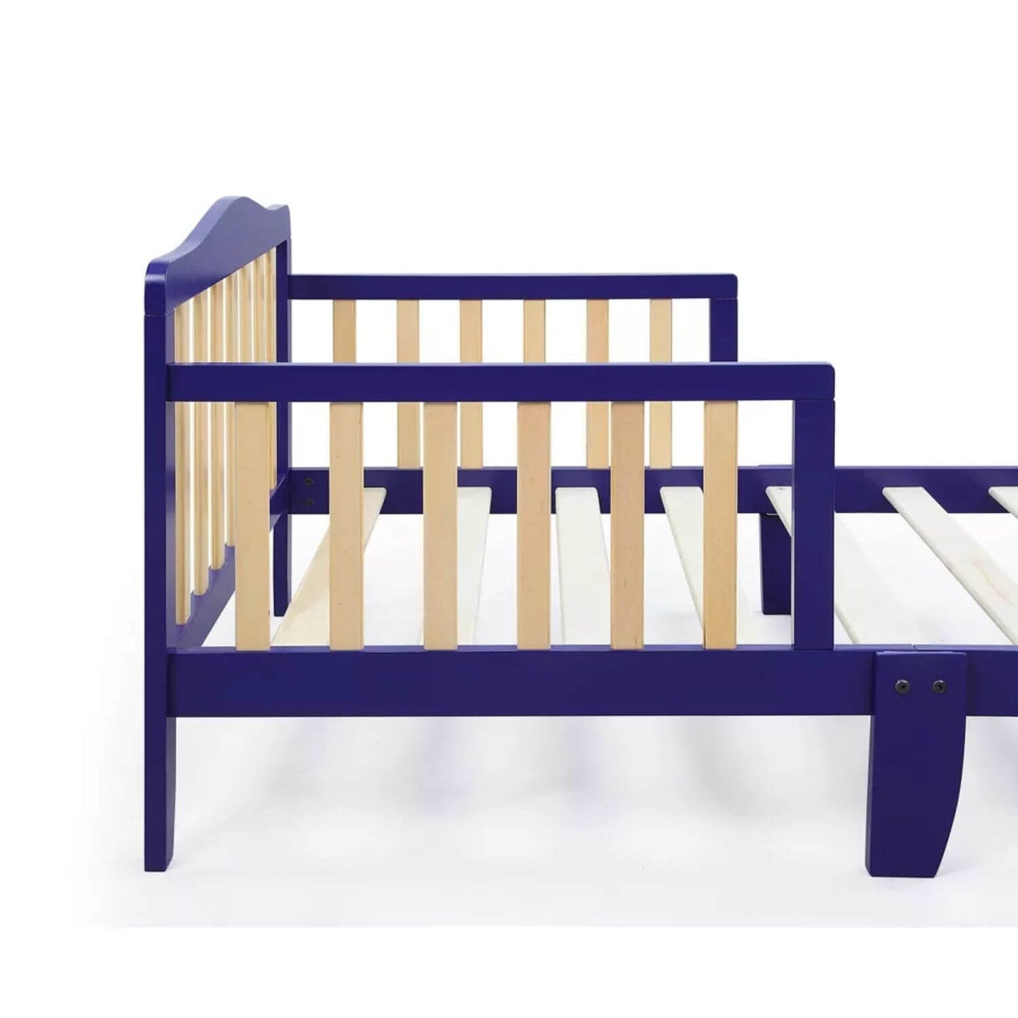 Detail of Twain Toddler Bed Blue/Natural