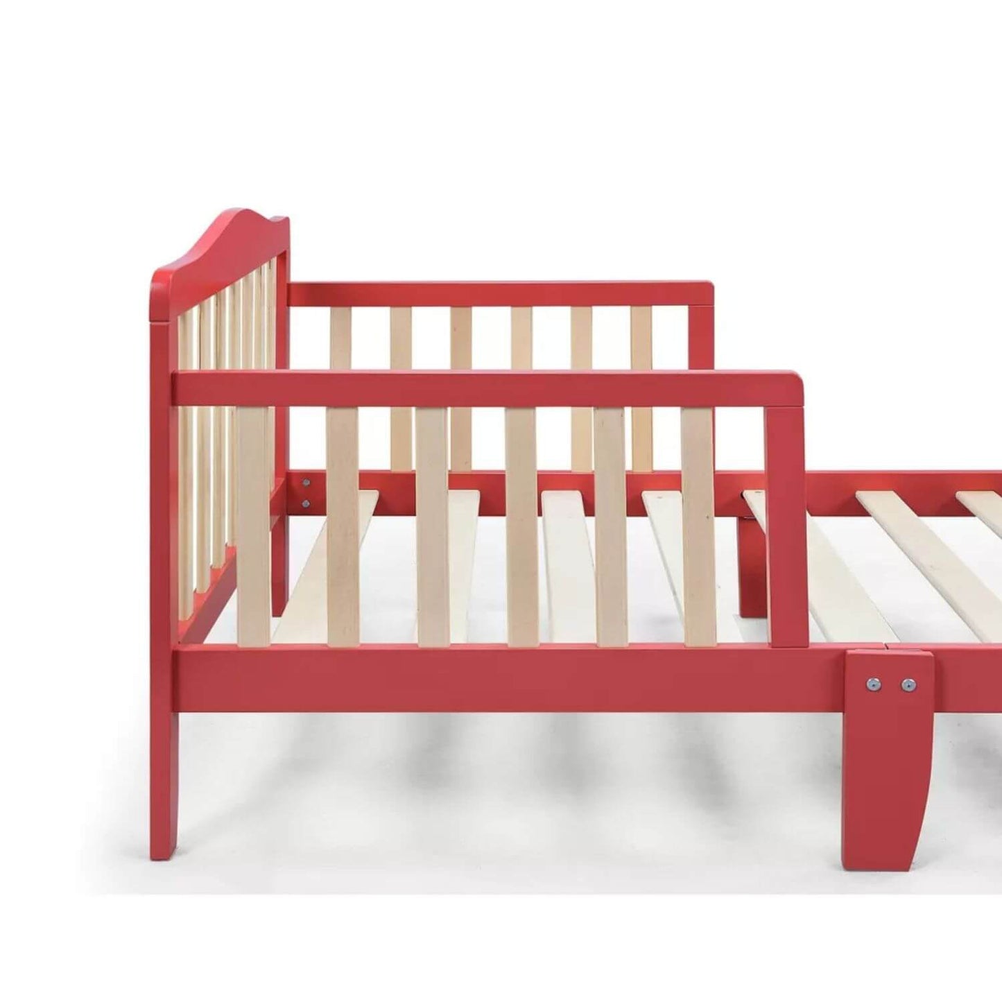 Detail of Twain Toddler Bed Coral/Natural