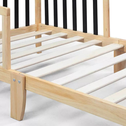 Detail of Twain Toddler Bed Natural/Black