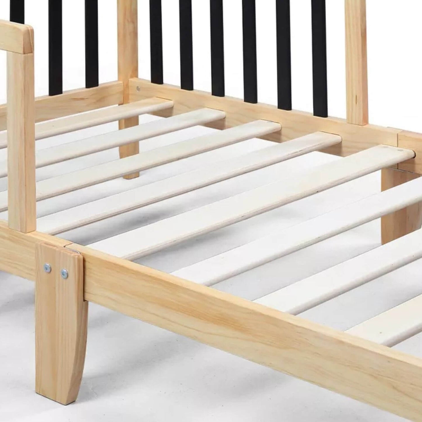 Detail of Twain Toddler Bed Natural/Black