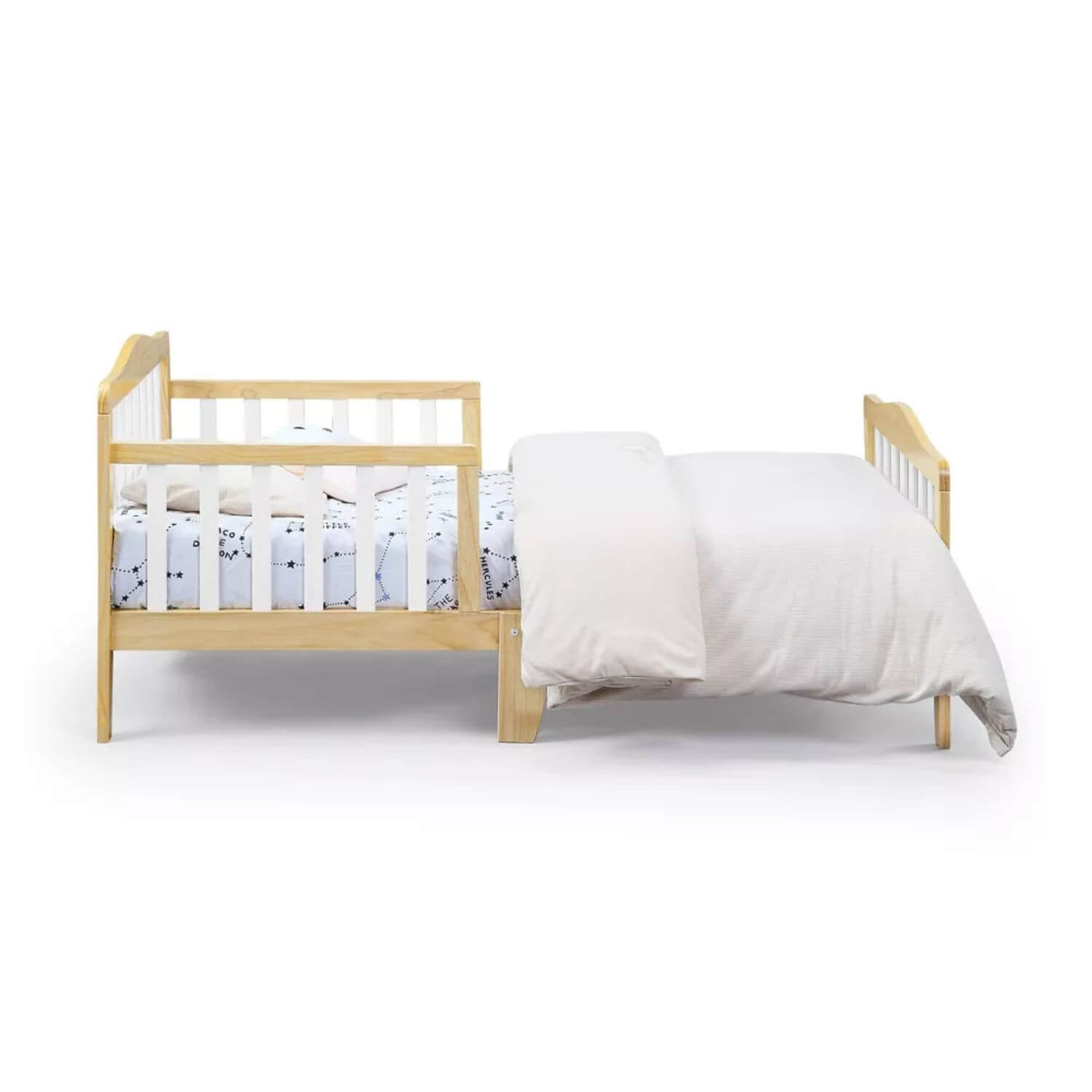 Twain Toddler Bed Natural/White