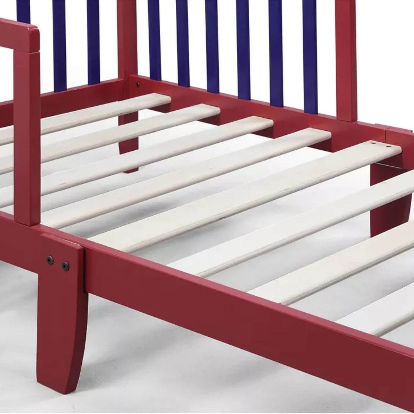 Detail of Twain Toddler Bed Red/Blue