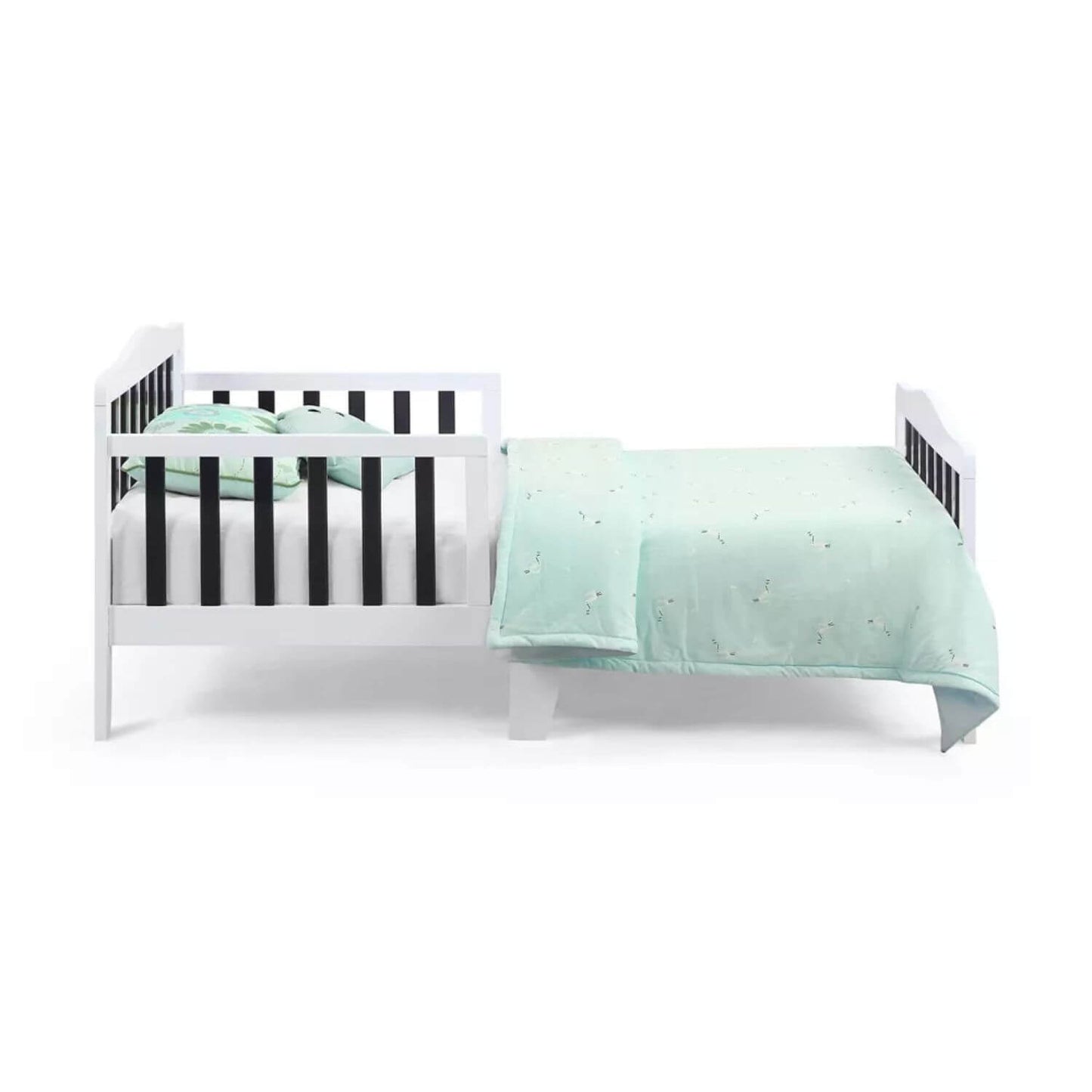 Twain Toddler Bed White/Black