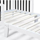 Detail of Twain Toddler Bed White/Black