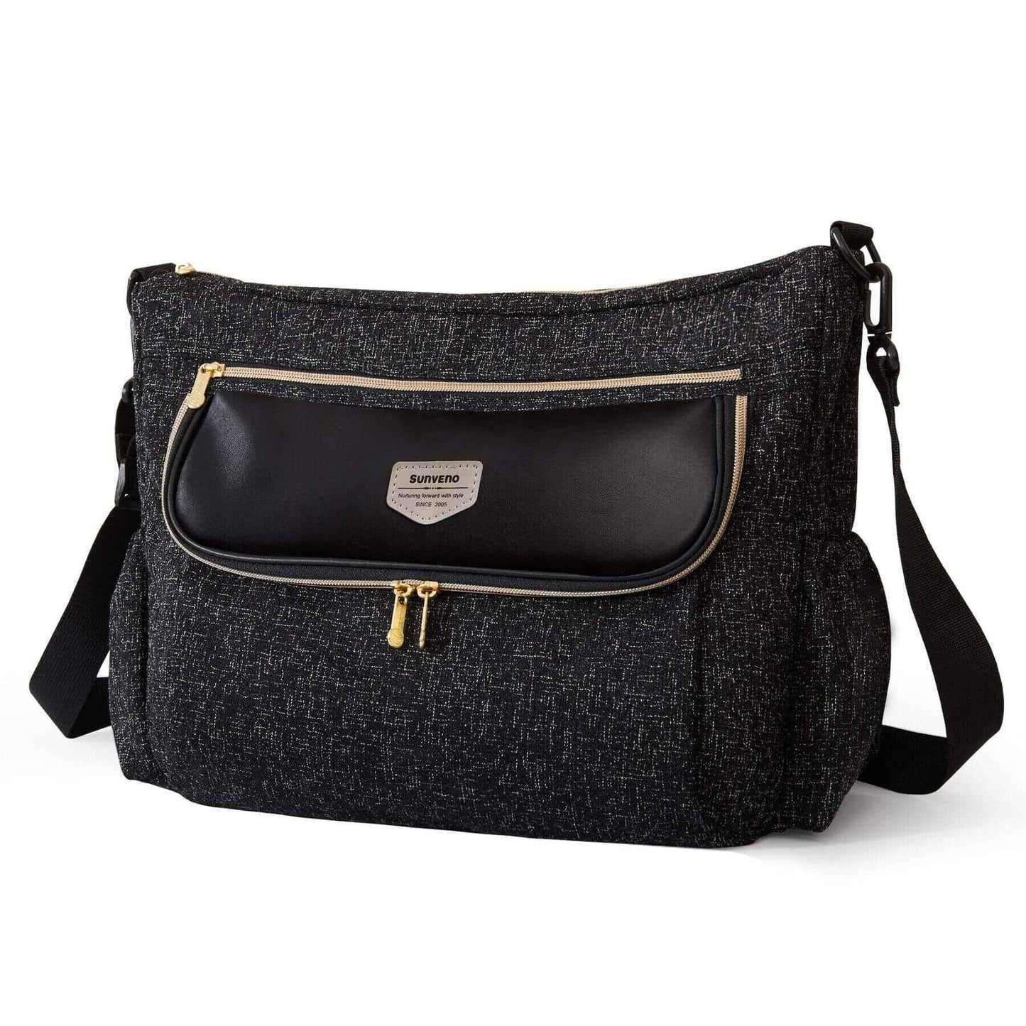 Tweed Luxe Stroller Organizer Black