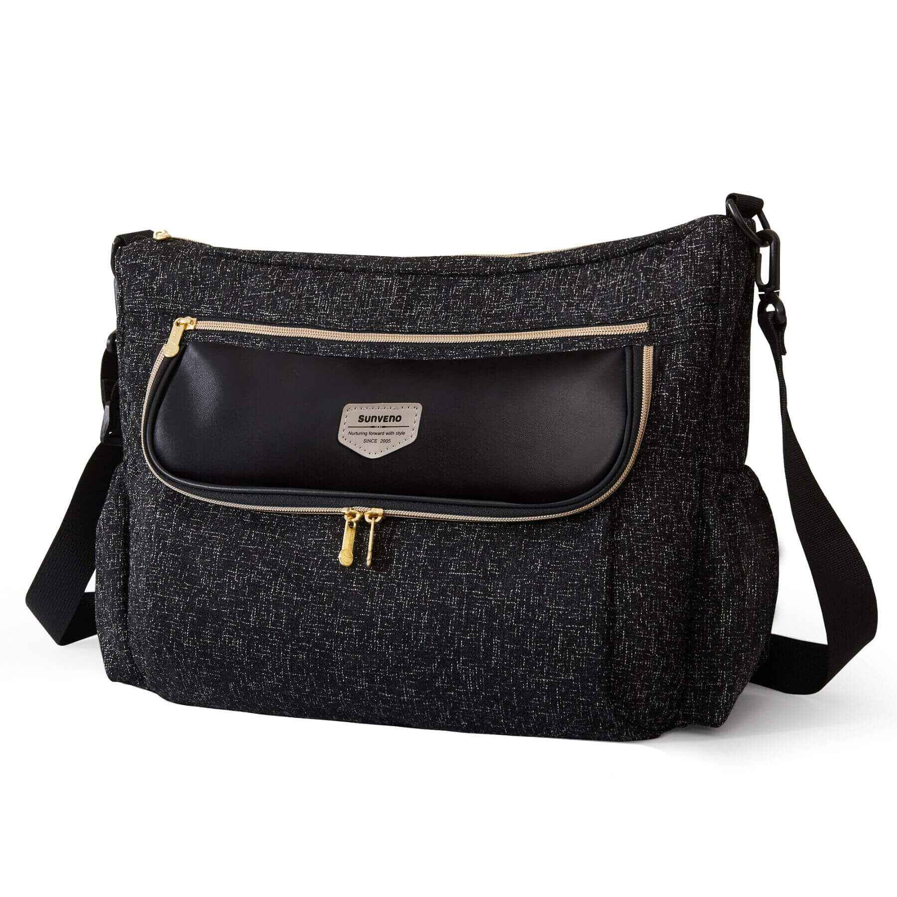 Tweed Luxe Stroller Organizer Black