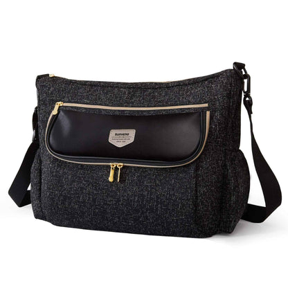 Tweed Luxe Stroller Organizer Black