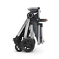 Folded Mompush Ultimate 2 Stroller Silver