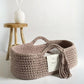 Unique Love Design Baby Basket Warm Taupe