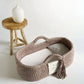 Unique Love Design Baby Basket Warm Taupe