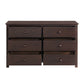 Oxford Baby Universal RTA 6-Drawer Dresser | Espresso