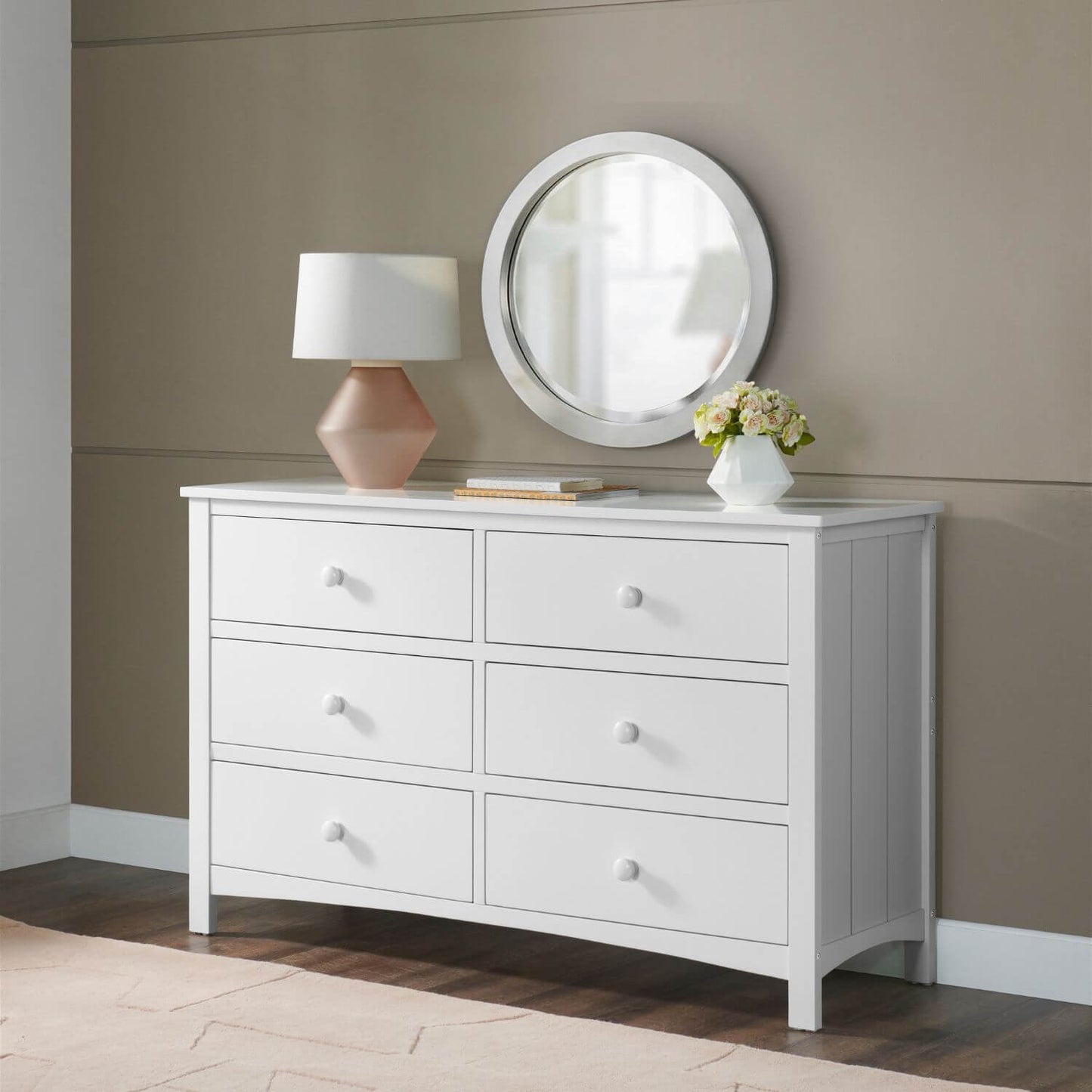 Oxford Baby Universal RTA 6-Drawer Dresser | Snow White