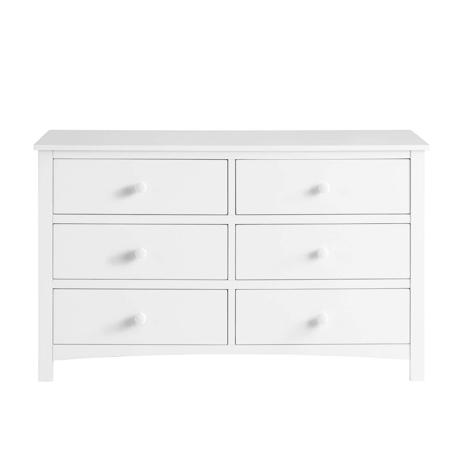 Oxford Baby Universal RTA 6-Drawer Dresser | Snow White