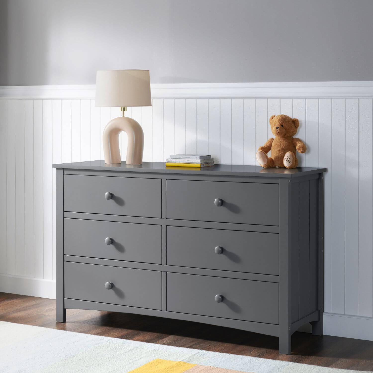 Oxford Baby Universal RTA 6-Drawer Dresser | Dove Gray