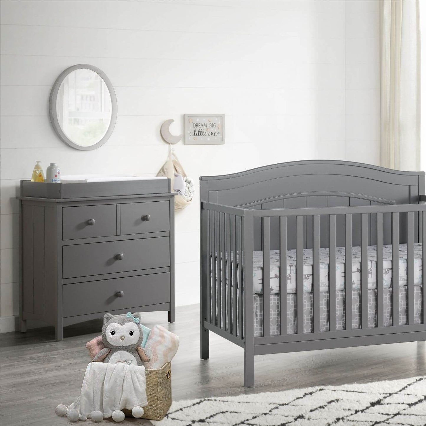 Oxford Baby Universal RTA 6-Drawer Dresser | Dove Gray