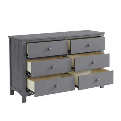 Oxford Baby Universal RTA 6-Drawer Dresser | Dove Gray
