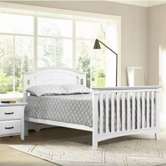 Oxford Baby Universal Full Bed Conversion Kit in White | Willowbrook 4-in-1 Crib