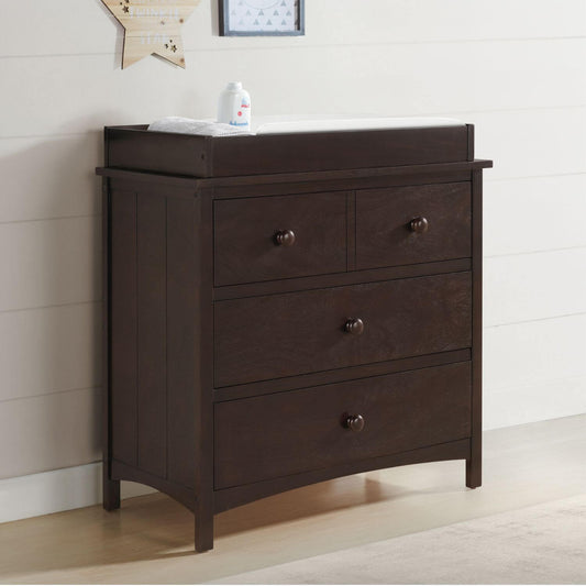 Oxford Baby Universal Changing Topper For 3/6 Drawer Dresser | Espresso