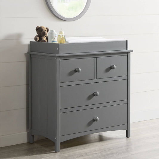 Oxford Baby Universal Changing Topper For 3/6 Drawer Dresser | Dove Gray