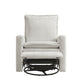 Oxford Baby Uptown Swivel Rocker and Recliner | Boucle White