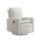 Oxford Baby Uptown Swivel Rocker and Recliner | Boucle White