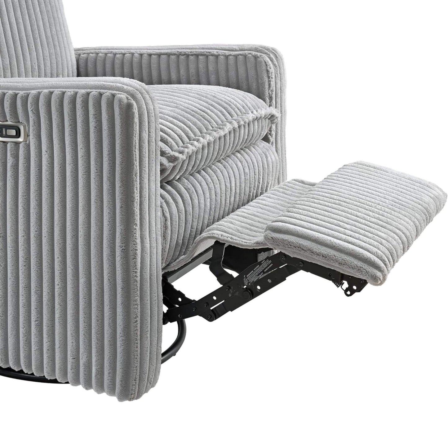 Close-up of Uptown Power Recliner - Gray