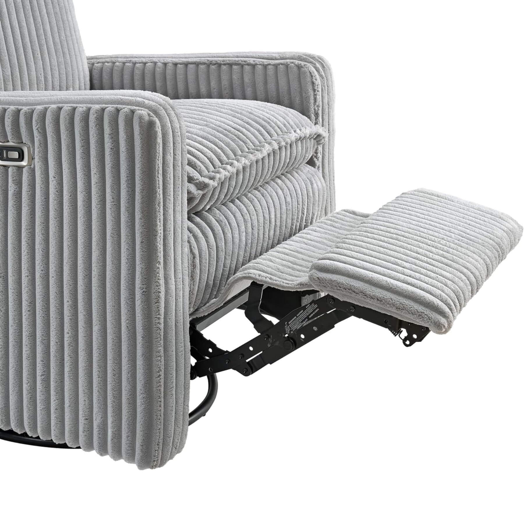 Close-up of Uptown Power Recliner - Gray