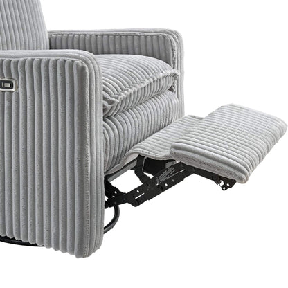 Close-up of Uptown Power Recliner - Gray