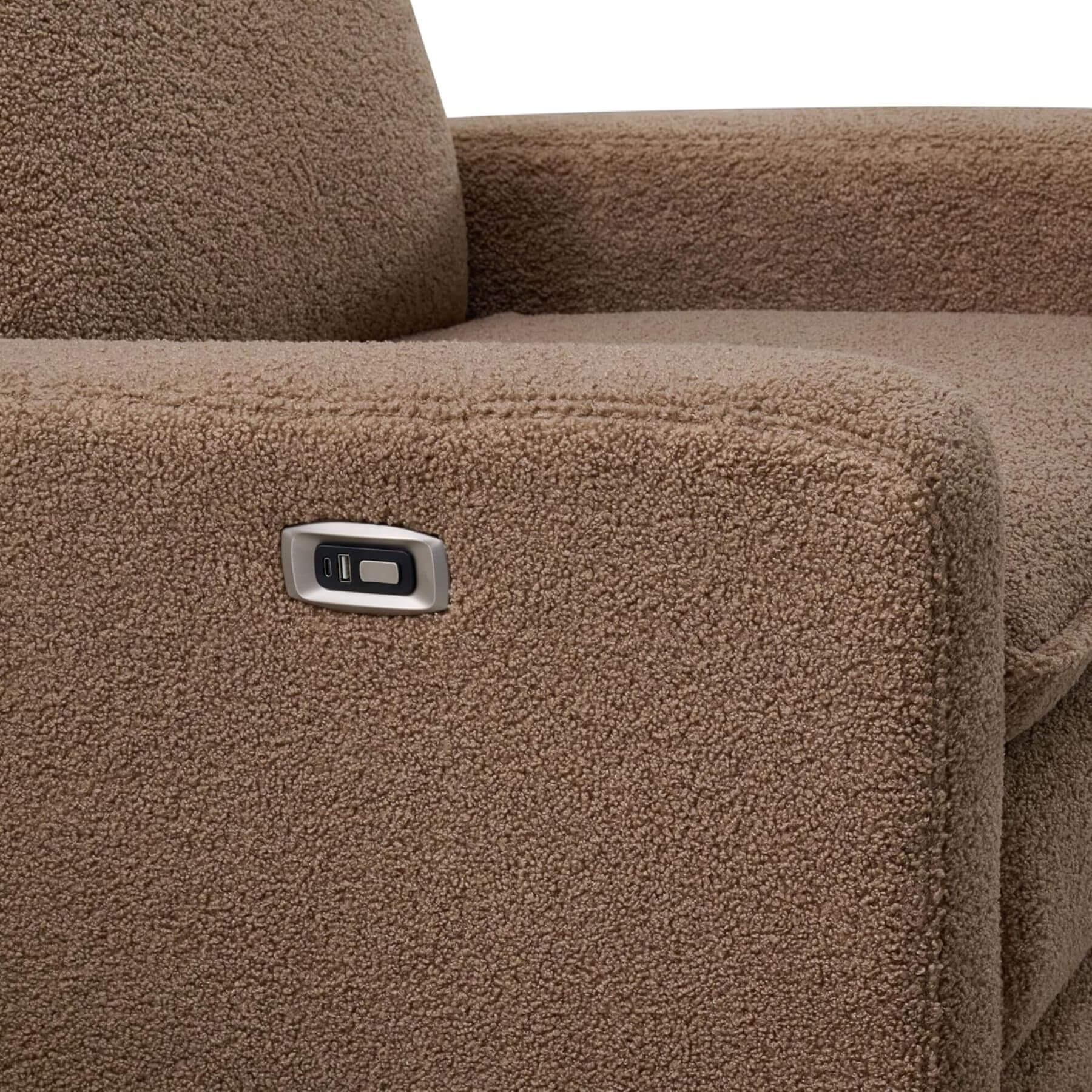 Close-up of Uptown Power Recliner - Teddy Brown