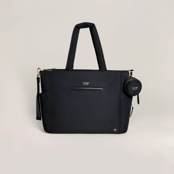 JuJuBe Utility-Strap Tote Diaper Bag Black