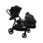 Venice Child Ventura Single to Double Stroller & 2nd Toddler Seat | Midnight