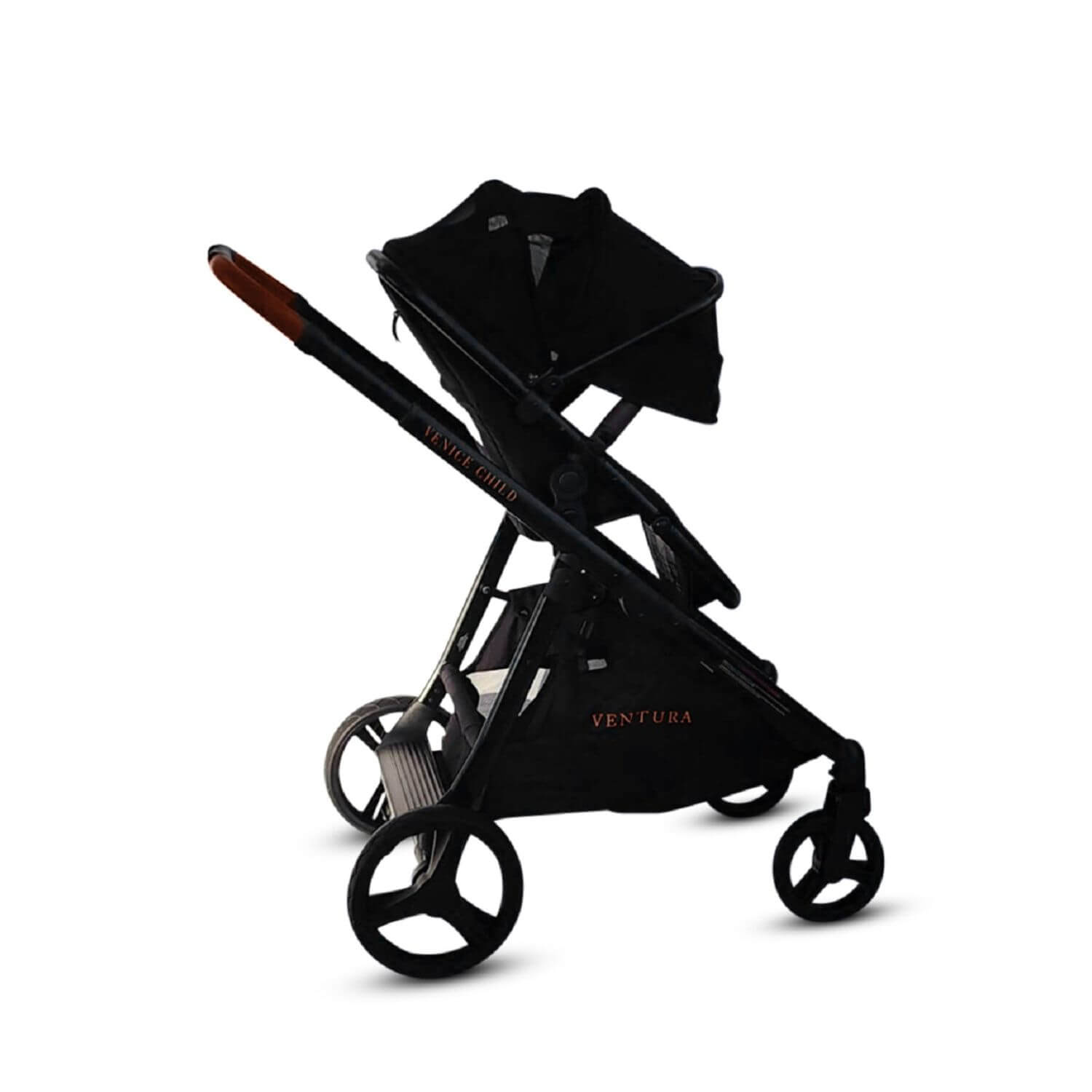 Venice Child Ventura Single to Double Stroller & 2nd Toddler Seat | Midnight